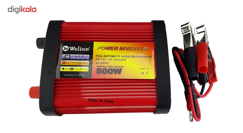 مبدل برق خودرو ویلیون مدل 12V-TO-220V-500W