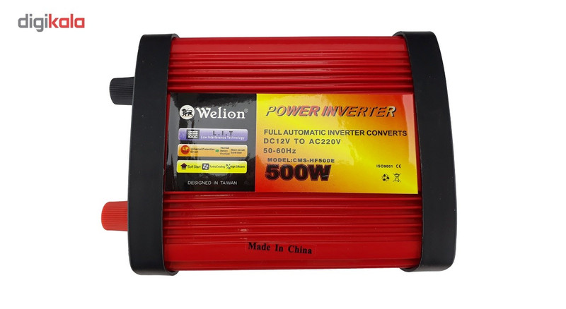 مبدل برق خودرو ویلیون مدل 12V-TO-220V-500W