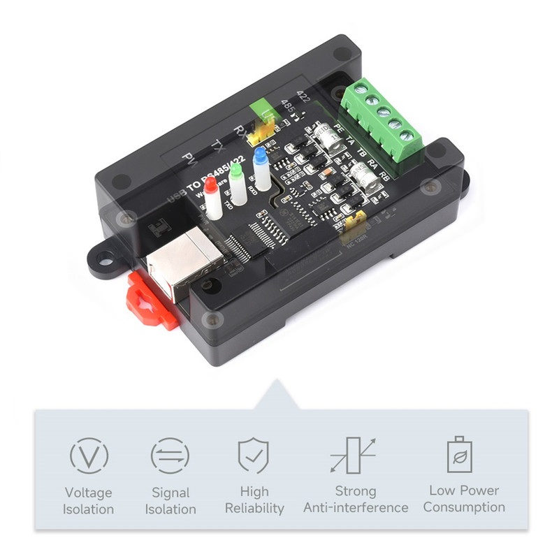 مبدل صنعتی USB به سریال ویوشیر مدل USB TO RS485/422