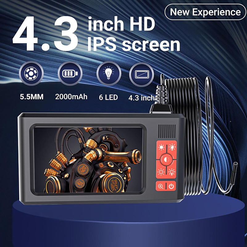 دوربین آندوسکوپی مدل مانیتور دار ضدآب کد 20METERS ZOOM-3X