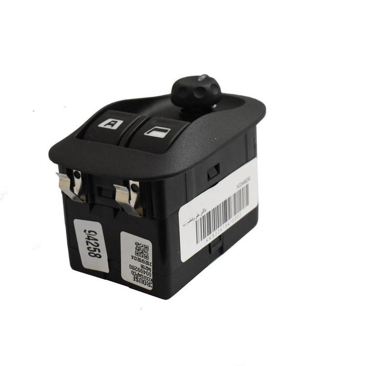 کلید شیشه بالابر جلو و تنظیم آینه کروز + کد CR 33061201 مناسب برای پژو 206 تیپ 5