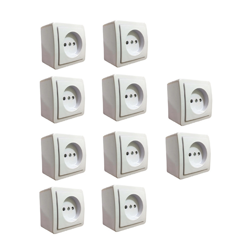 پریز بدون ارت رویان مدل C-11 بسته 10 عددی