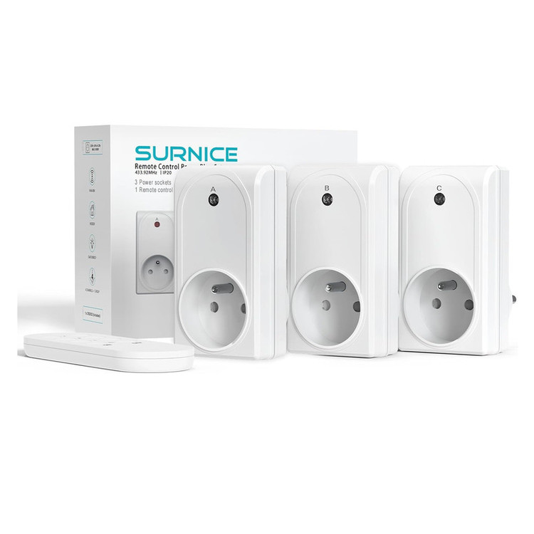 پریز سورینیس مدل SN10030FR بسته 3 عددی