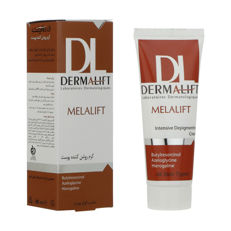 کرم روشن کننده درمالیفت مدل Melalift حجم 40 میلی لیتر مجموعه 2 عددی