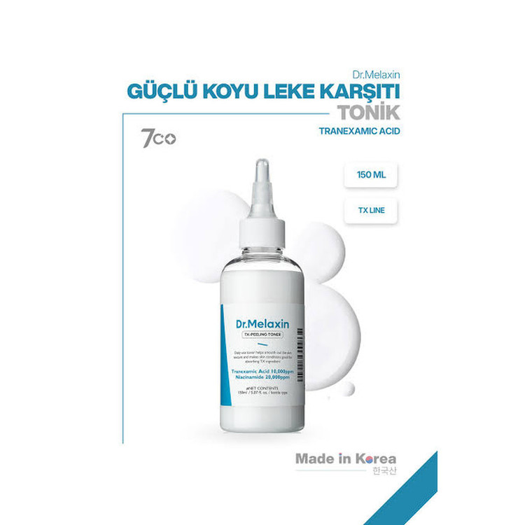 تونر پاک کننده صورت دکتر ملاکسین مدل TX Peeling مناسب برای انواع پوست حجم 150 میلی لیتر