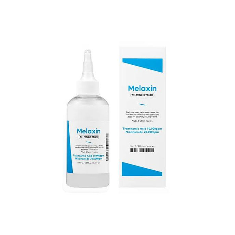 تونر پاک کننده صورت دکتر ملاکسین مدل TX Peeling مناسب برای انواع پوست حجم 150 میلی لیتر
