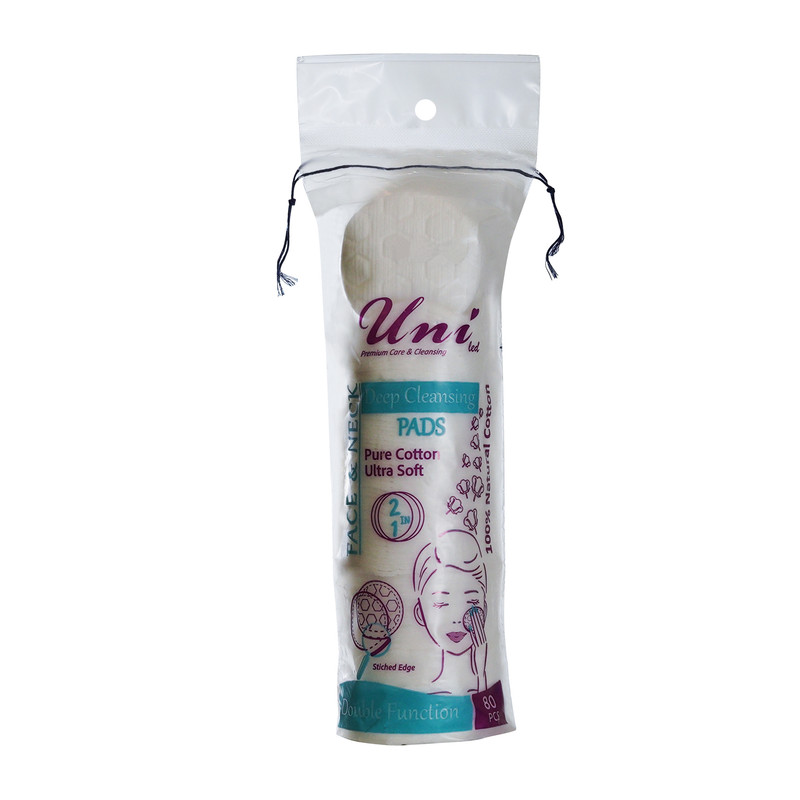 پد پاک کننده آرایش یونی لد مدل Ultra Soft دوازده بسته 80 عددی
