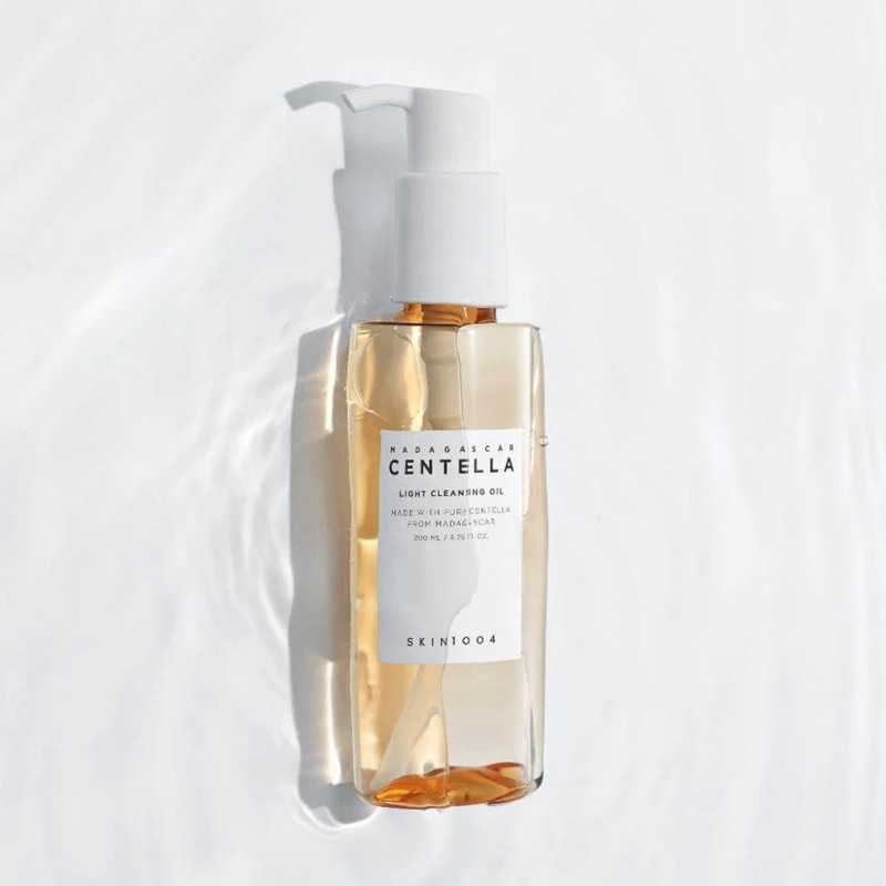 روغن پاک کننده اسکین 1004 مدل Centella مناسب انواع پوست حجم 200 میلی لیتر به همراه فوم پاک کننده اسکین 1004 مدل Centella مناسب انواع پوست حجم 125 میلی لیتر