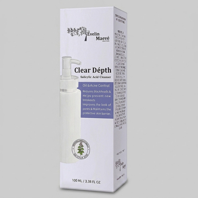 فیس واش شستشو صورت اِوِلین مِیو مدل salicylic acid مناسب برای پوست معمولی تا چرب حجم 100 میلی لیتر