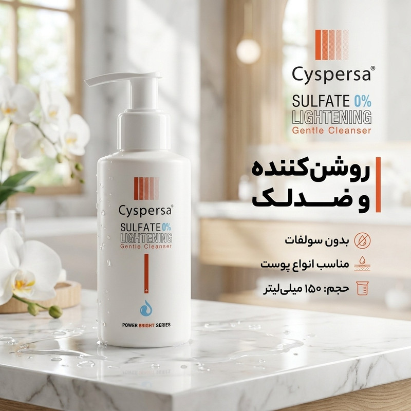ژل شستشو صورت سیسپرسا مدل ضدلک حجم 150 میلی لیتر