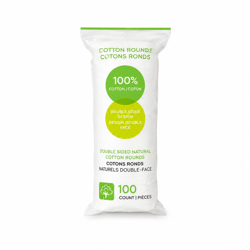 پد پاک کننده آرایشی مینیسو مدل Natural cotton مجموعه 100 عددی