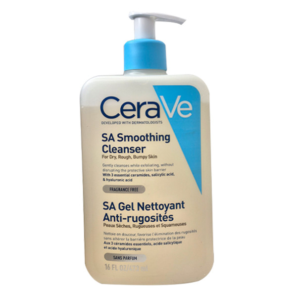 ژل شستوشوی صورت سراوی مدل SA Smoothing مناسب برای انواع پوست حجم 473 میلی لیتر