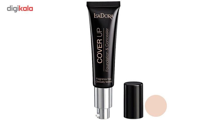 کرم پودر و کانسیلر ایزادورا سری Cover Up مدل Light Cover 60