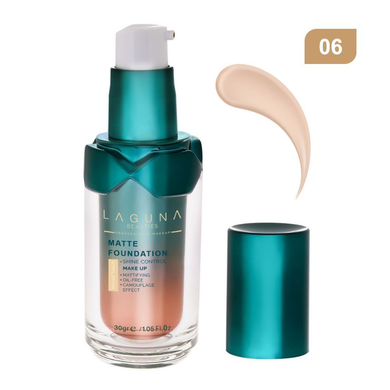 کرم پودر مایع لاگونا مدل MATTE شماره LMF06 مناسب برای پوست چرب و مختلط وزن 30 گرم