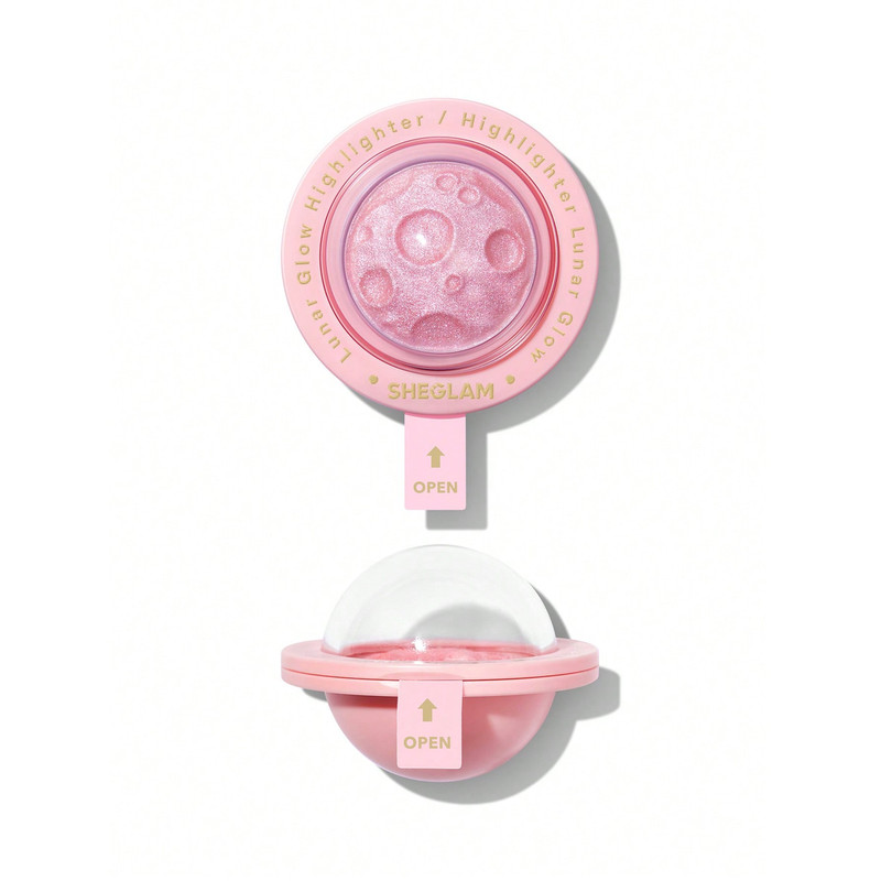 هایلایتر شیگلم مدل Lunar Glow Heart Galaxy شماره 2 رنگ صورتی