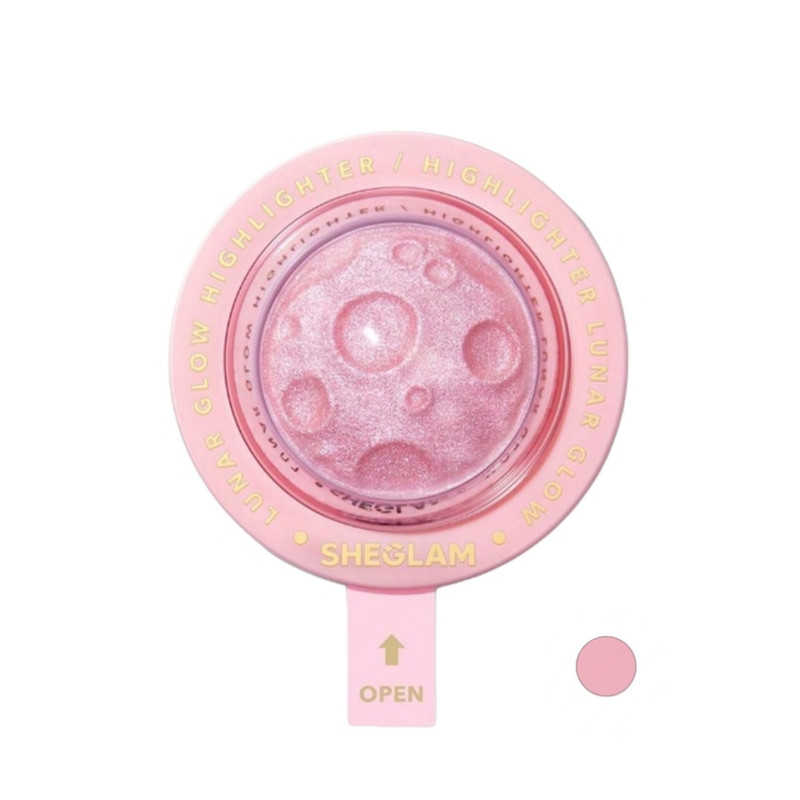 هایلایتر شیگلم مدل Lunar Glow Heart Galaxy شماره 2 رنگ صورتی