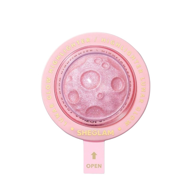 هایلایتر شیگلم مدل Lunar Glow Heart Galaxy شماره 2 رنگ صورتی