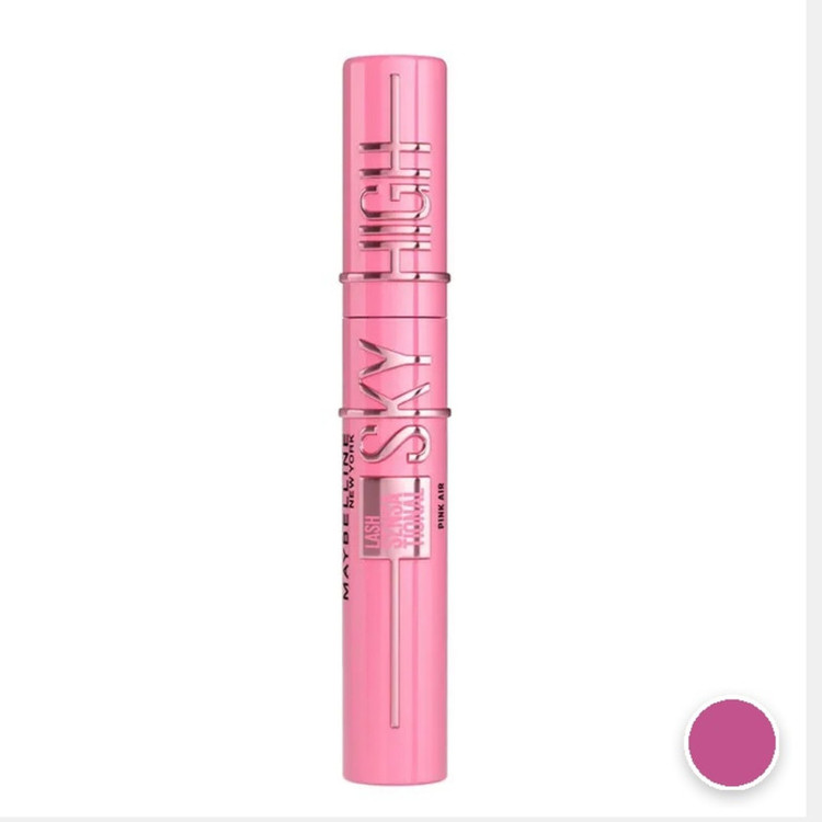 ریمل حجم دهنده و حالت دهنده ضد آب میبلین مدل Sky High Pink رنگ صورتی