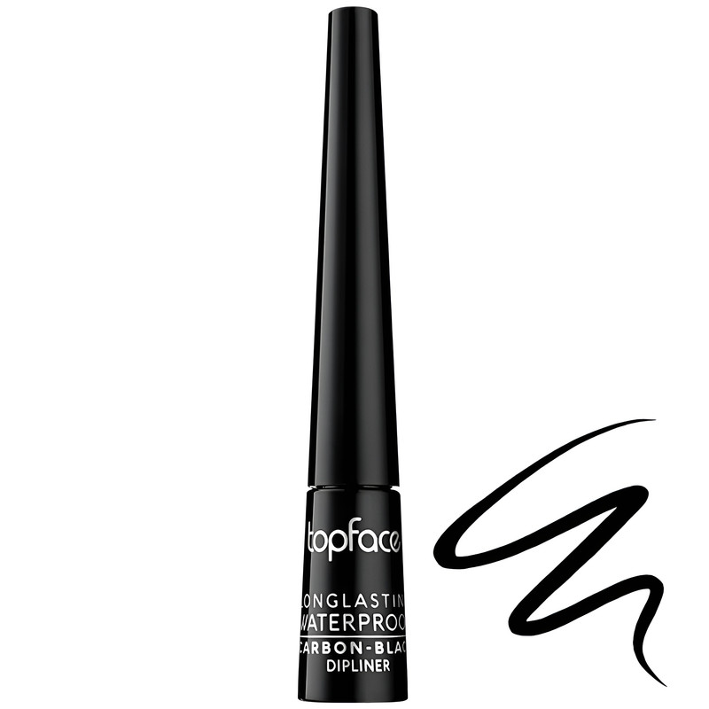 خط چشم تاپ فیس مدل CARBON BLACK WATERPROOF شماره 1