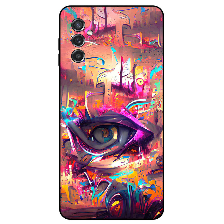 کاور مگافون طرح چشم مدل 2823 مناسب برای گوشی موبایل سامسونگ Galaxy M52