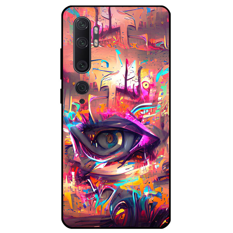 کاور مگافون طرح چشم مدل 2823 مناسب برای گوشی موبایل شیائومی Mi Note 10 / 10 Pro