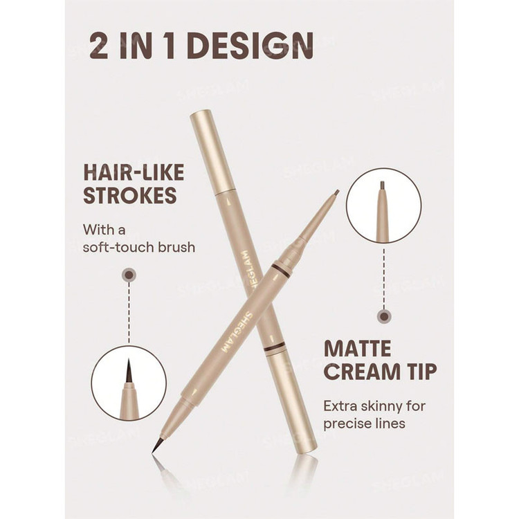 مداد ابرو دوطرفه شیگلم مدل Espresso 2-In-1