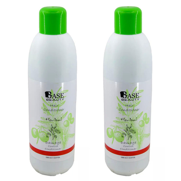 نرم کننده مو بیس بیوتی مدل Herbal2 حجم 1000 میلی لیتر مجموعه 2 عددی