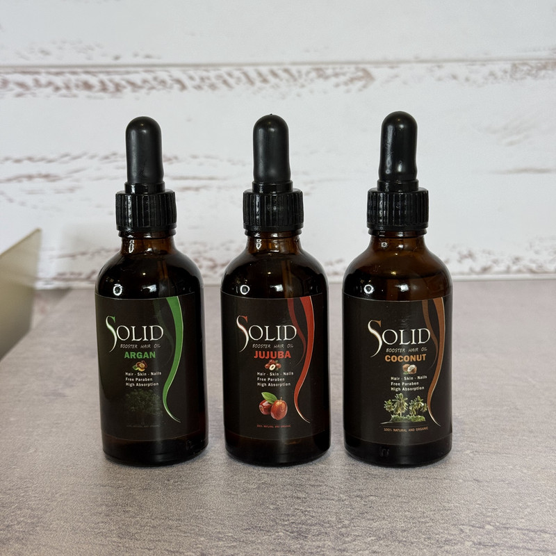 روغن نرمکننده سالید مدل آرگان, جوجوبا و نارگیل مناسب برای انواع مو حجم 150 میلیلیتر مجموعه 3 عددی