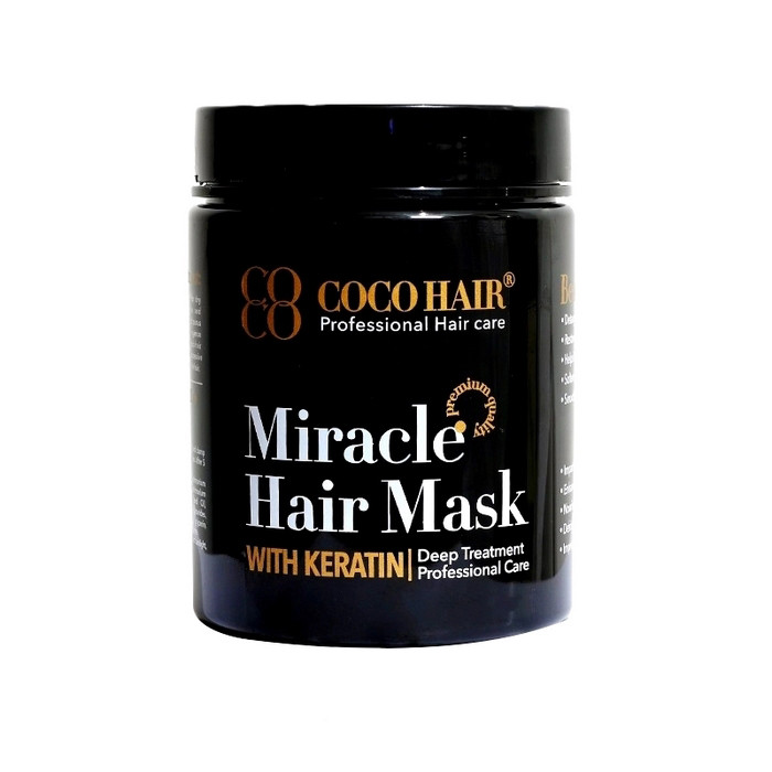 ماسک مو ترمیم کننده کوکوهیر مدل Miracle مناسب برای موهای خشک و آسیب دیده حجم 700 میلی لیتر