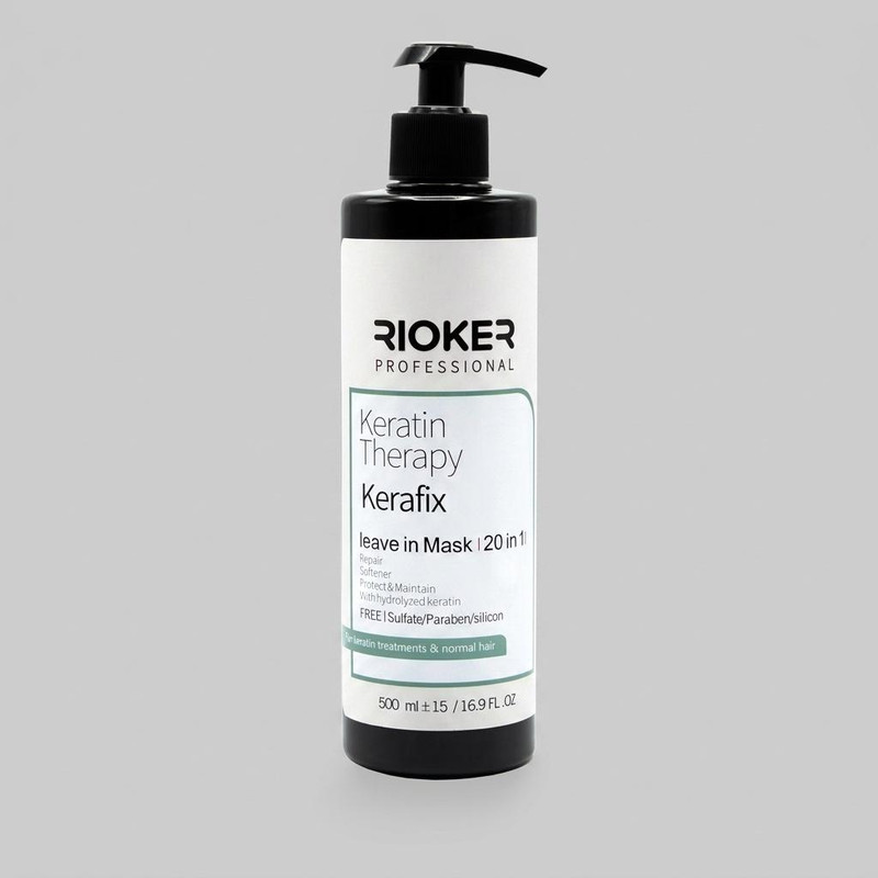 کرم مو تثبیت کننده ریوکر مدل کرافیکس مناسب موهای رنگ شده و کراتین شده حجم ۵۰۰ میلی لیتر