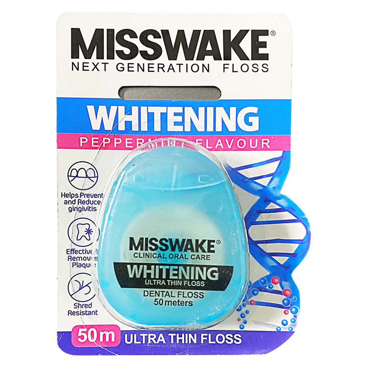 خمیر دندان میسویک مدل Whitening حجم 75 میلی لیتر به همراه نخ دندان میسویک مدل Whitening