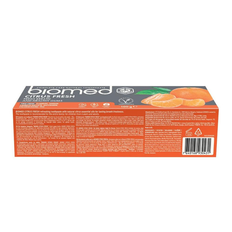 خمیر دندان بیومد مدل CITRUS FRESH حجم 75 میلی لیتر