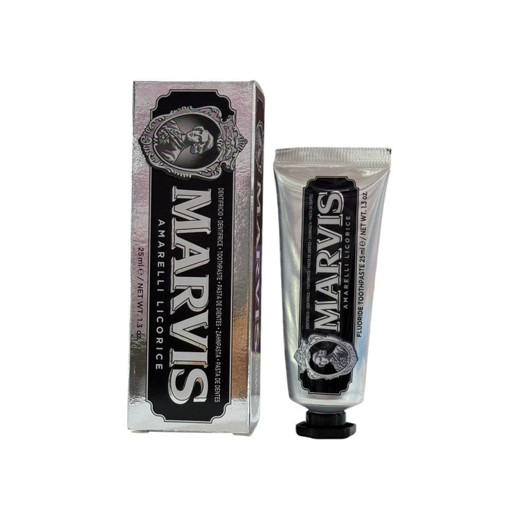 خمیر دندان سفید کننده مارویس مدل Amarelli Licorice حجم 25 میلی لیتر