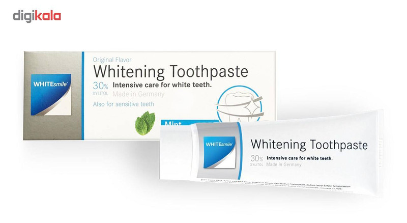 خمیر دندان سفید کننده وایت اسمایل مدل Whitening کد01