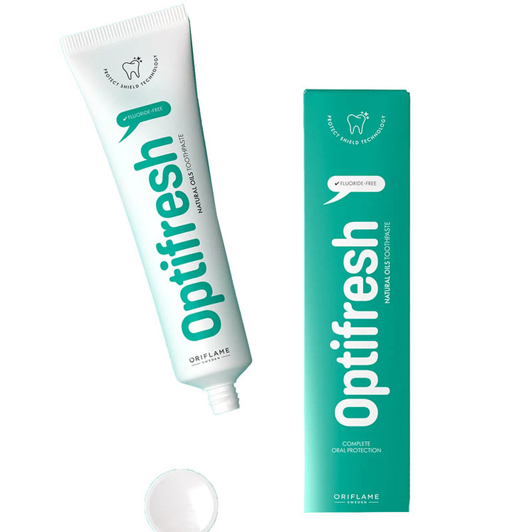 خمیردندان اوریفلیم مدل OPTIFRESH Natural Oils Toothpaste با روغن های گیاهی مخصوص دندان های حساس حجم 75 میلی لیتر
