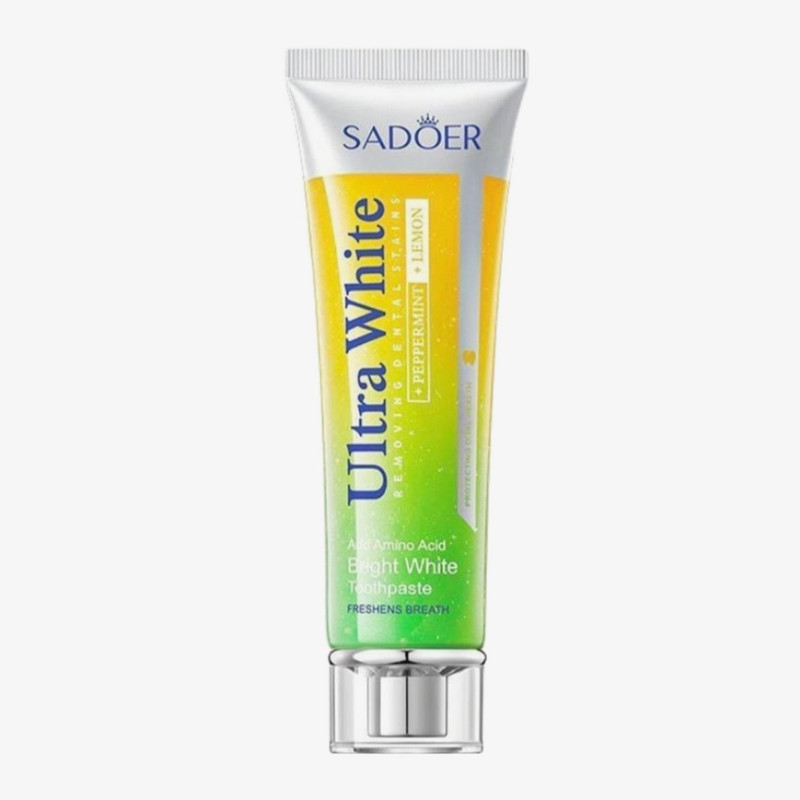 خمیر دندان سفید کننده سادور مدل ultra white با طعم نعناع و لیمو وزن 100 گرم