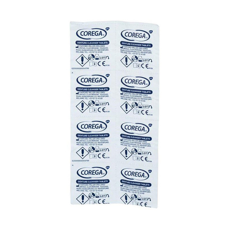 قرص تمیز کننده دندان مصنوعی کورگا مدل Bio Formel بسته 34 عددی