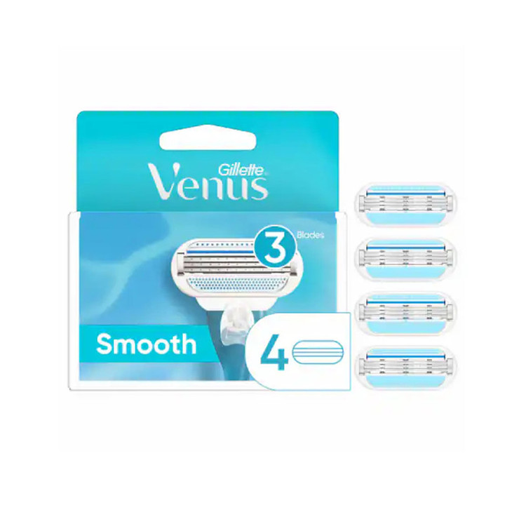 تیغ یدک ژیلت مدل Venus Smooth بسته 4 عددی