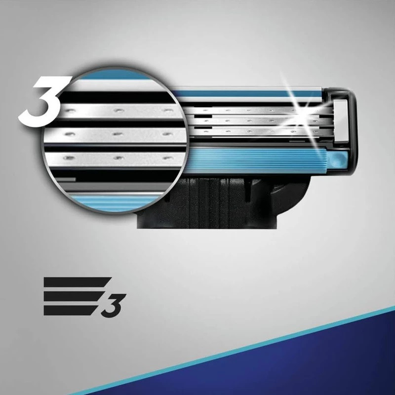 تیغ یدک ژیلت مدل +Gillette Mach 3 بسته 5 عددی