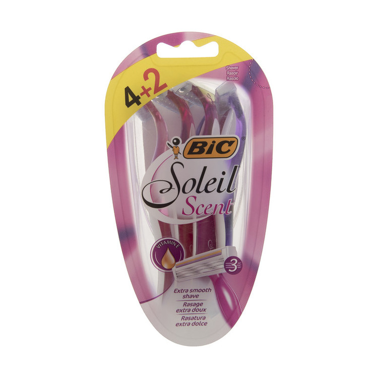 خودتراش زنانه بیک مدل Scent بسته 6 عددی